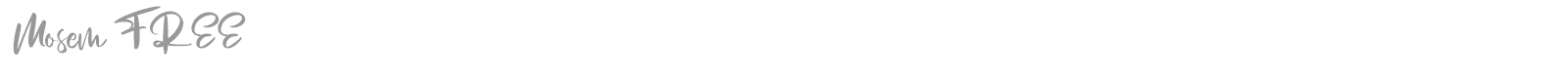 Mosem font preview